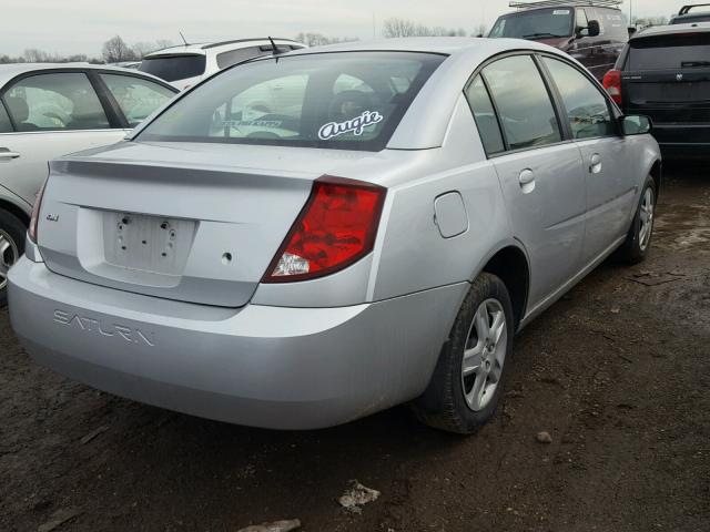 1G8AJ55FX7Z111568 - 2007 SATURN ION LEVEL SILVER photo 4