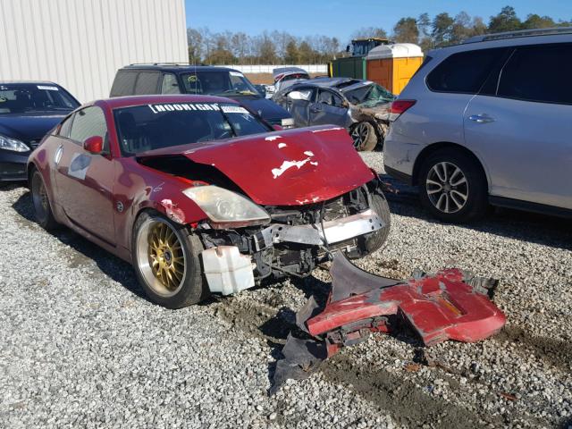 JN1BZ34D78M700280 - 2008 NISSAN 350Z COUPE RED photo 1