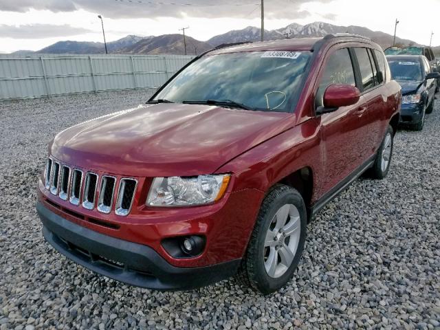 1C4NJDEB3GD585793 - 2016 JEEP COMPASS LA RED photo 2