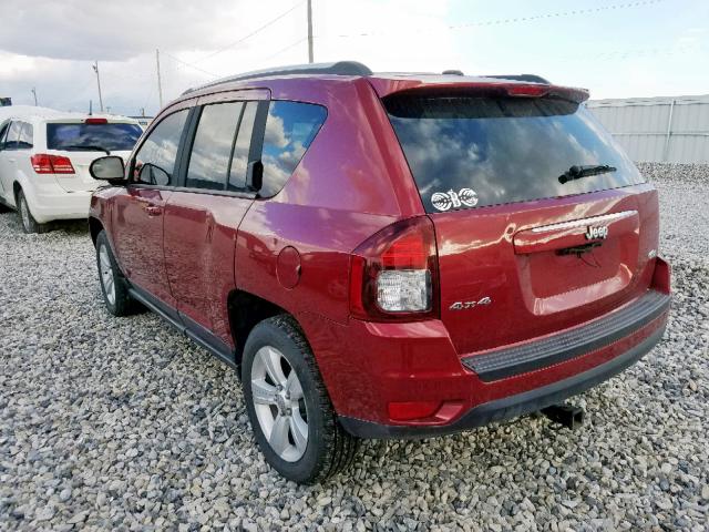 1C4NJDEB3GD585793 - 2016 JEEP COMPASS LA RED photo 3