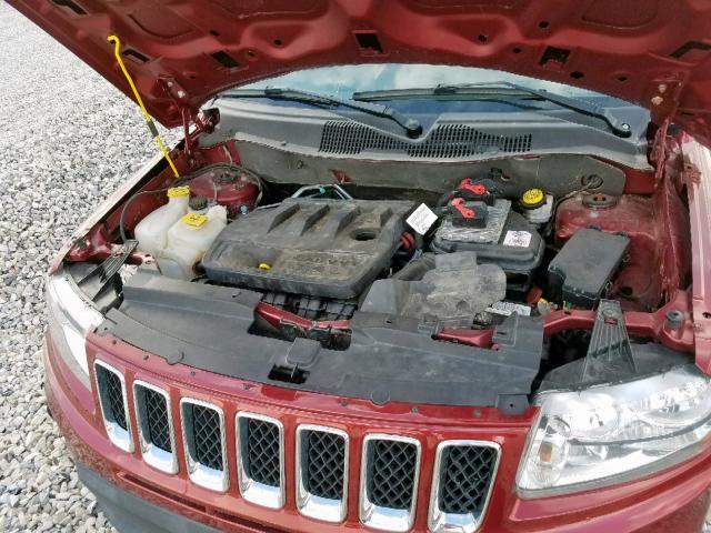 1C4NJDEB3GD585793 - 2016 JEEP COMPASS LA RED photo 7