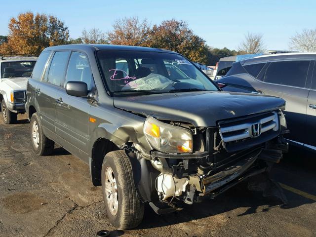 5FNYF181X6B001140 - 2006 HONDA PILOT LX GREEN photo 1