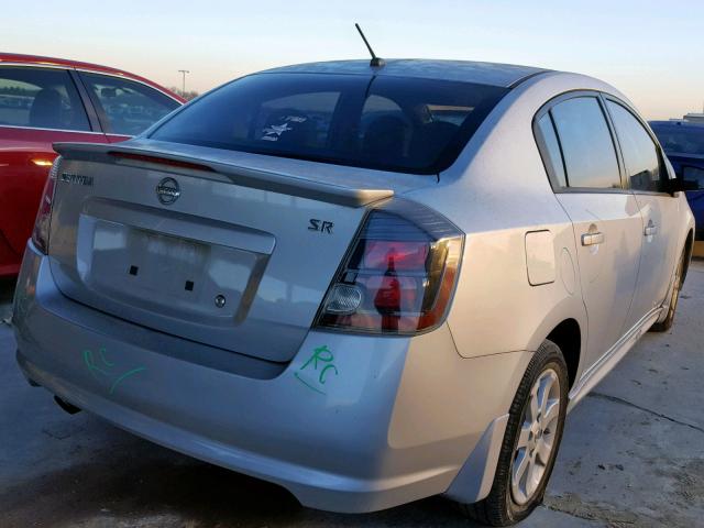 3N1AB6AP4CL757295 - 2012 NISSAN SENTRA 2.0 GRAY photo 4