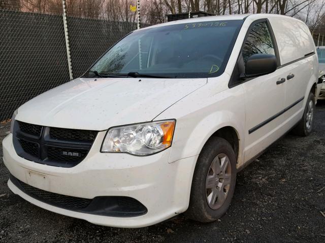 2C4JDGAG8CR335871 - 2012 DODGE RAM VAN WHITE photo 2