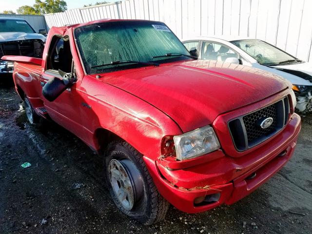 1FTZR11U74PA27973 - 2004 FORD RANGER RED photo 1
