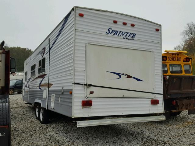 4YDT307284A215215 - 2004 KEYSTONE SPRINTER თეთრი ფოტო 3
