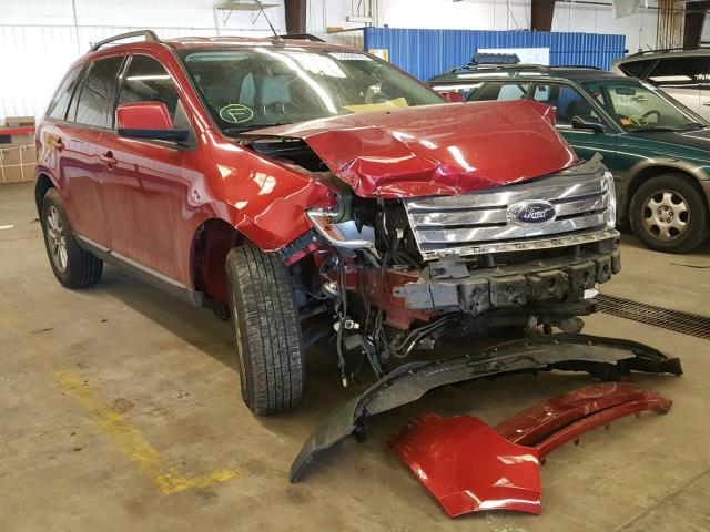 2FMDK38C87BA46188 - 2007 FORD EDGE SEL BURGUNDY photo 1