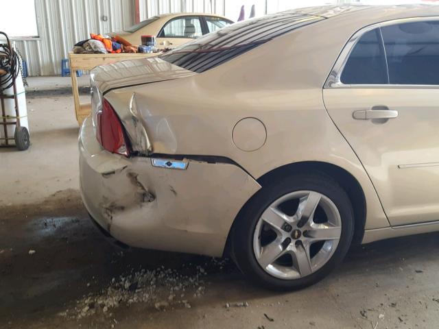 1G1ZC5E00AF189468 - 2010 CHEVROLET MALIBU 1LT TAN photo 9