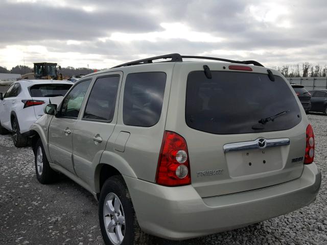 4F2YZ96155KM31667 - 2005 MAZDA TRIBUTE S TAN photo 3