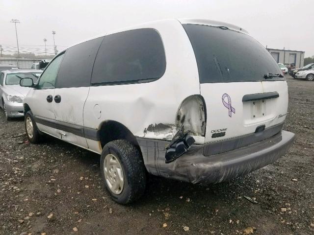 1B4GP44R0VB359125 - 1997 DODGE GRAND CARA WHITE photo 3