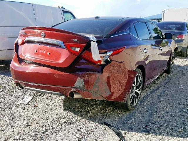 1N4AA6AP6GC421459 - 2016 NISSAN MAXIMA 3.5 RED photo 4