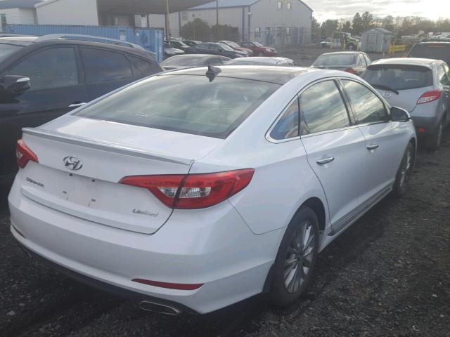 5NPE34AF4FH021307 - 2015 HYUNDAI SONATA SPO WHITE photo 4