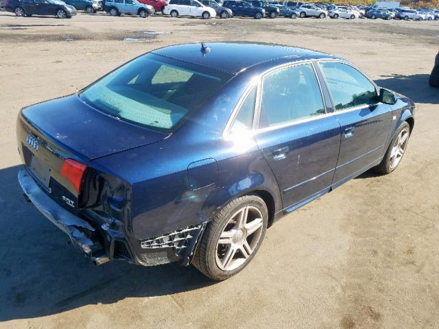 WAUDF78E18A046464 - 2008 AUDI A4 2.0T QU BLACK photo 4