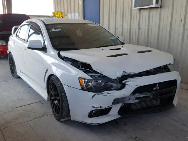 JA32W8FVXEU023681 - 2014 MITSUBISHI LANCER EVO WHITE photo 1