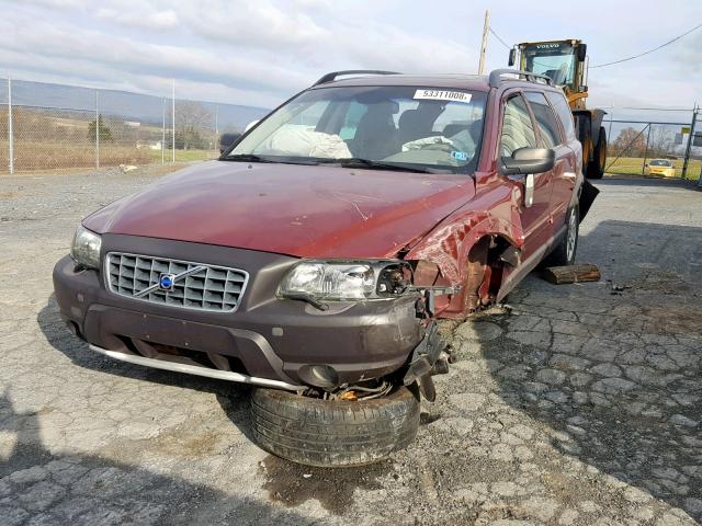 YV1SZ59H541162544 - 2004 VOLVO XC70 RED photo 2