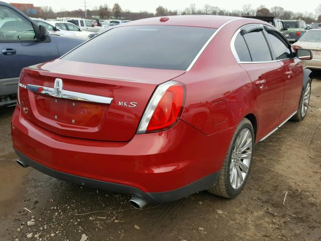 1LNHM93R69G633737 - 2009 LINCOLN MKS MAROON photo 4