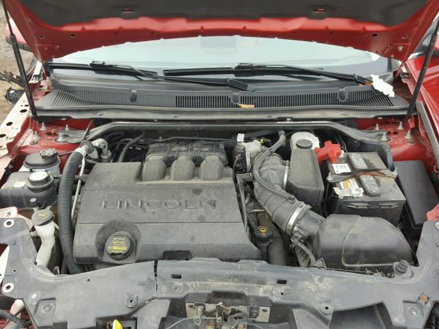 1LNHM93R69G633737 - 2009 LINCOLN MKS MAROON photo 7