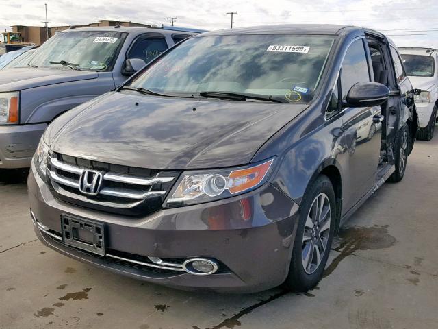 5FNRL5H97FB113470 - 2015 HONDA ODYSSEY TO GRAY photo 2