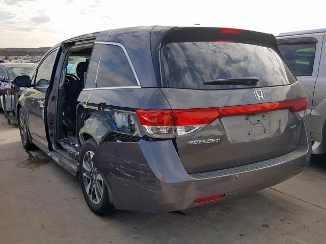 5FNRL5H97FB113470 - 2015 HONDA ODYSSEY TO GRAY photo 3