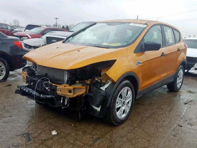 1FMCU0F7XGUA07378 - 2016 FORD ESCAPE S ORANGE photo 2