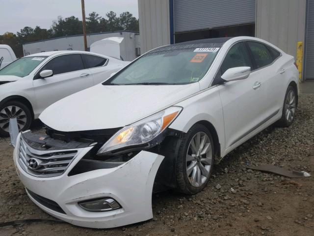 KMHFH4JG6EA357296 - 2014 HYUNDAI AZERA GLS WHITE photo 2