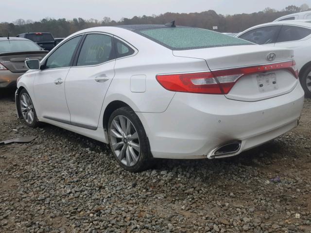 KMHFH4JG6EA357296 - 2014 HYUNDAI AZERA GLS WHITE photo 3