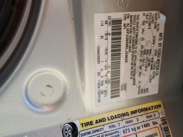 5LMFU28586LJ24625 - 2006 LINCOLN NAVIGATOR Qızıl foto 10