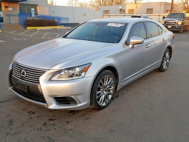 JTHBL5EF2F5133265 - 2015 LEXUS LS 460 SILVER photo 2