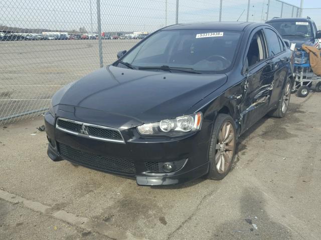 JA3AU86U58U028669 - 2008 MITSUBISHI LANCER GTS BLACK photo 2