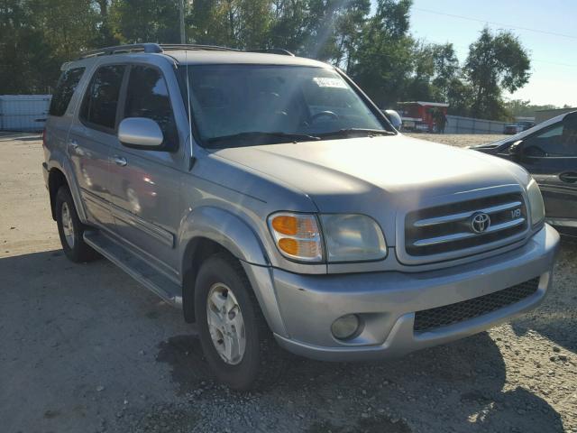 5TDBT48AX2S105844 - 2002 TOYOTA SEQUOIA LI SILVER photo 1