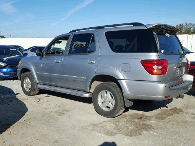 5TDBT48AX2S105844 - 2002 TOYOTA SEQUOIA LI SILVER photo 9