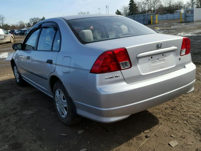 2HGES16335H598127 - 2005 HONDA CIVIC DX V SILVER photo 3