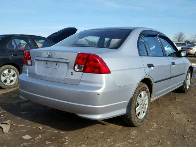 2HGES16335H598127 - 2005 HONDA CIVIC DX V SILVER photo 4