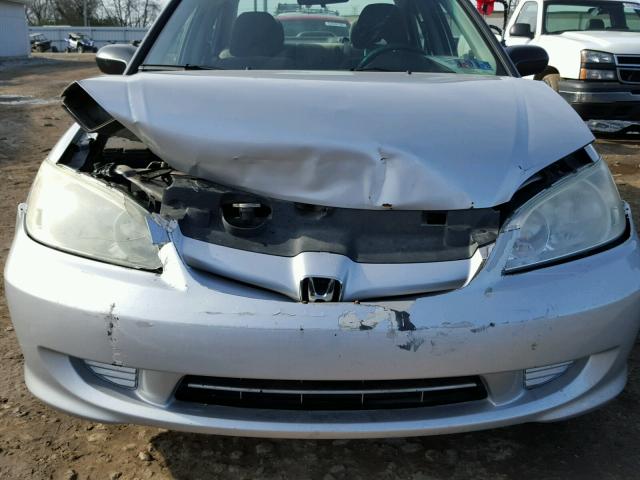 2HGES16335H598127 - 2005 HONDA CIVIC DX V SILVER photo 7