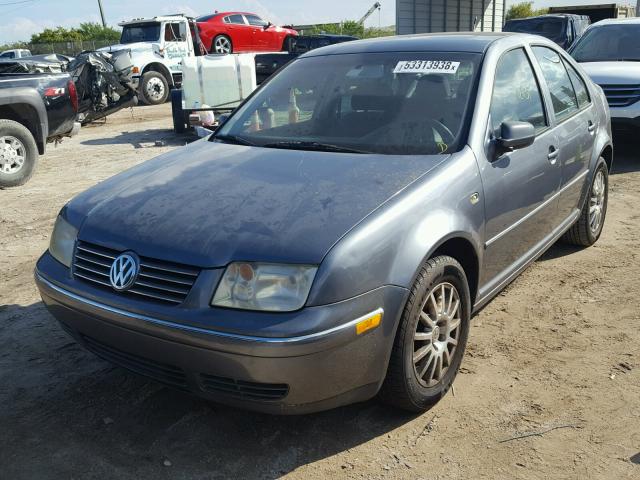 3VWSK69M14M072398 - 2004 VOLKSWAGEN JETTA GLS GRAY photo 2