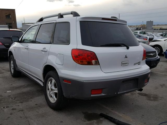 JA4LZ31G93U045882 - 2003 MITSUBISHI OUTLANDER WHITE photo 3