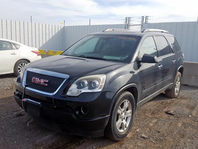 1GKKRNED3BJ255962 - 2011 GMC ACADIA SLE BLACK photo 2