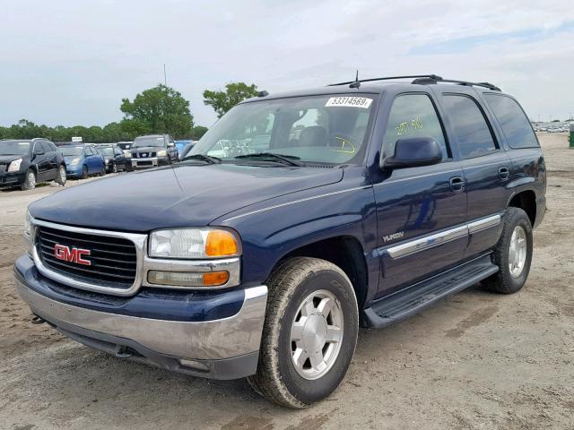 1GKEC13Z44R134755 - 2004 GMC YUKON BLUE photo 2