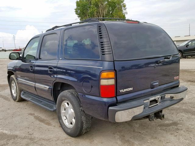 1GKEC13Z44R134755 - 2004 GMC YUKON BLUE photo 3