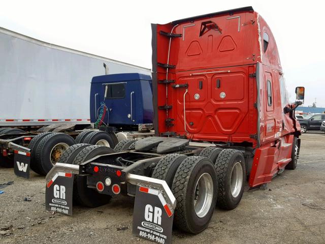 3AKJGLDR2GSGP4976 - 2016 FREIGHTLINER CASCADIA 1 RED photo 4