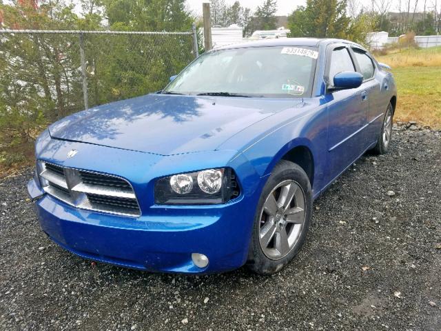 2B3CA3CV2AH108864 - 2010 DODGE CHARGER SX BLUE photo 2