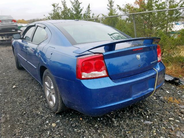 2B3CA3CV2AH108864 - 2010 DODGE CHARGER SX BLUE photo 3