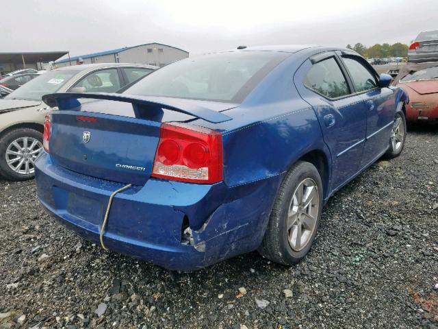 2B3CA3CV2AH108864 - 2010 DODGE CHARGER SX BLUE photo 4