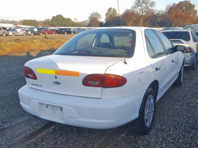 1G1JF524517108891 - 2001 CHEVROLET CAVALIER L WHITE photo 4