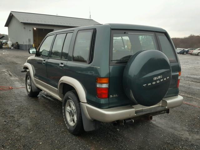 JACDJ58X3X7924848 - 1999 ISUZU TROOPER S GREEN photo 3