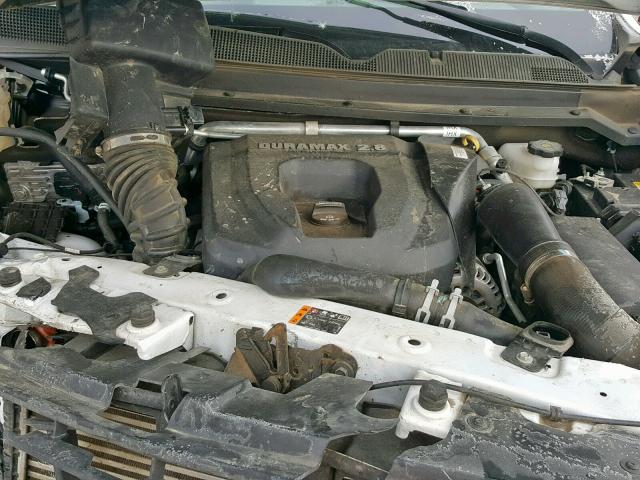 1GCPTCE12H1306602 - 2017 CHEVROLET COLORADO L WHITE photo 7