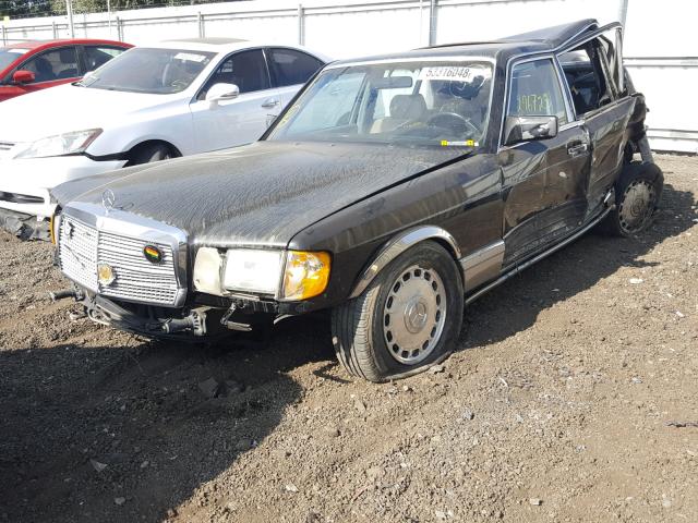 WDBCA35D4HA349254 - 1987 MERCEDES-BENZ 420 SEL BLACK photo 2