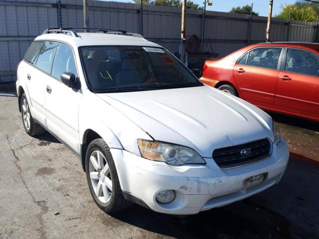 4S4BP61C267328922 - 2006 SUBARU LEGACY OUT WHITE photo 1