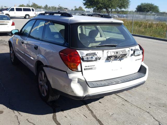 4S4BP61C267328922 - 2006 SUBARU LEGACY OUT WHITE photo 3