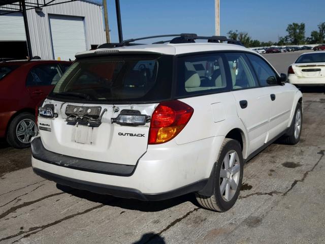 4S4BP61C267328922 - 2006 SUBARU LEGACY OUT WHITE photo 4